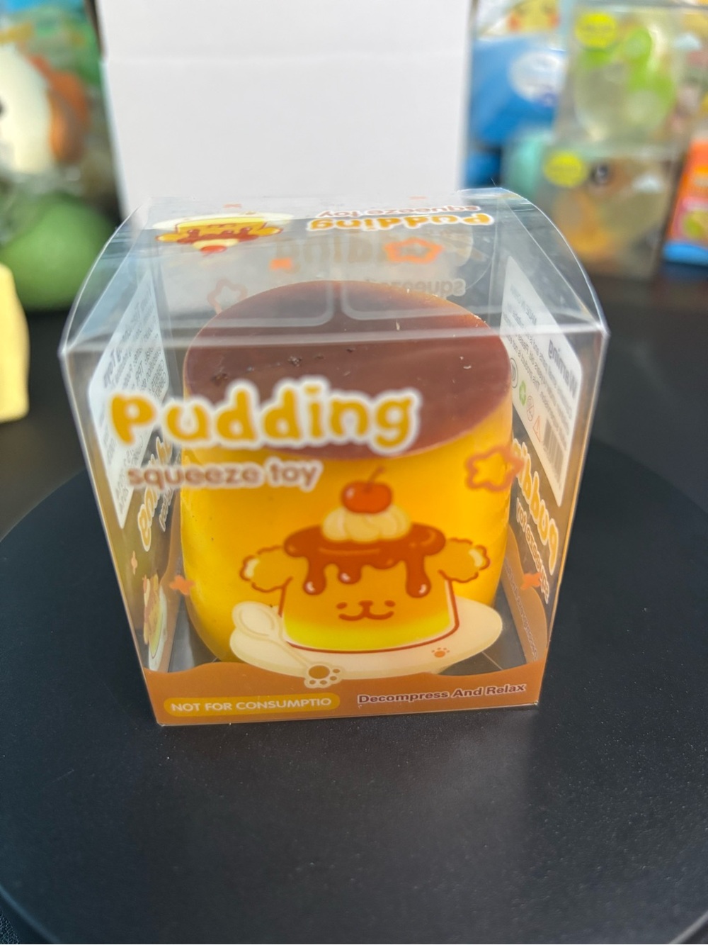 Viral Crunchy Pudding Squishy Toy - New